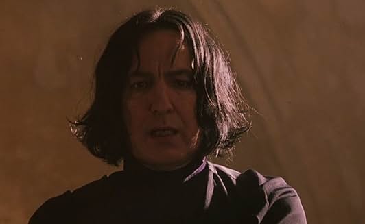 黒いローブを纏い、冷たい視線を送るスネイプ先生