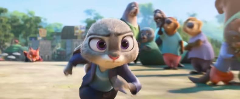 先輩警察官として凛々しい表情を見せるウサギのジュディ